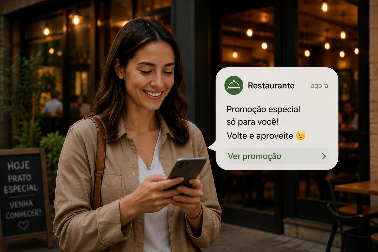 Campanha de marketing para restaurante